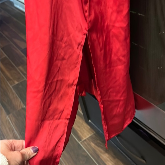 Nicole by Nicole Miller Red Spaghetti Strap‎ Slip Midi Dress - Picture 8 of 8